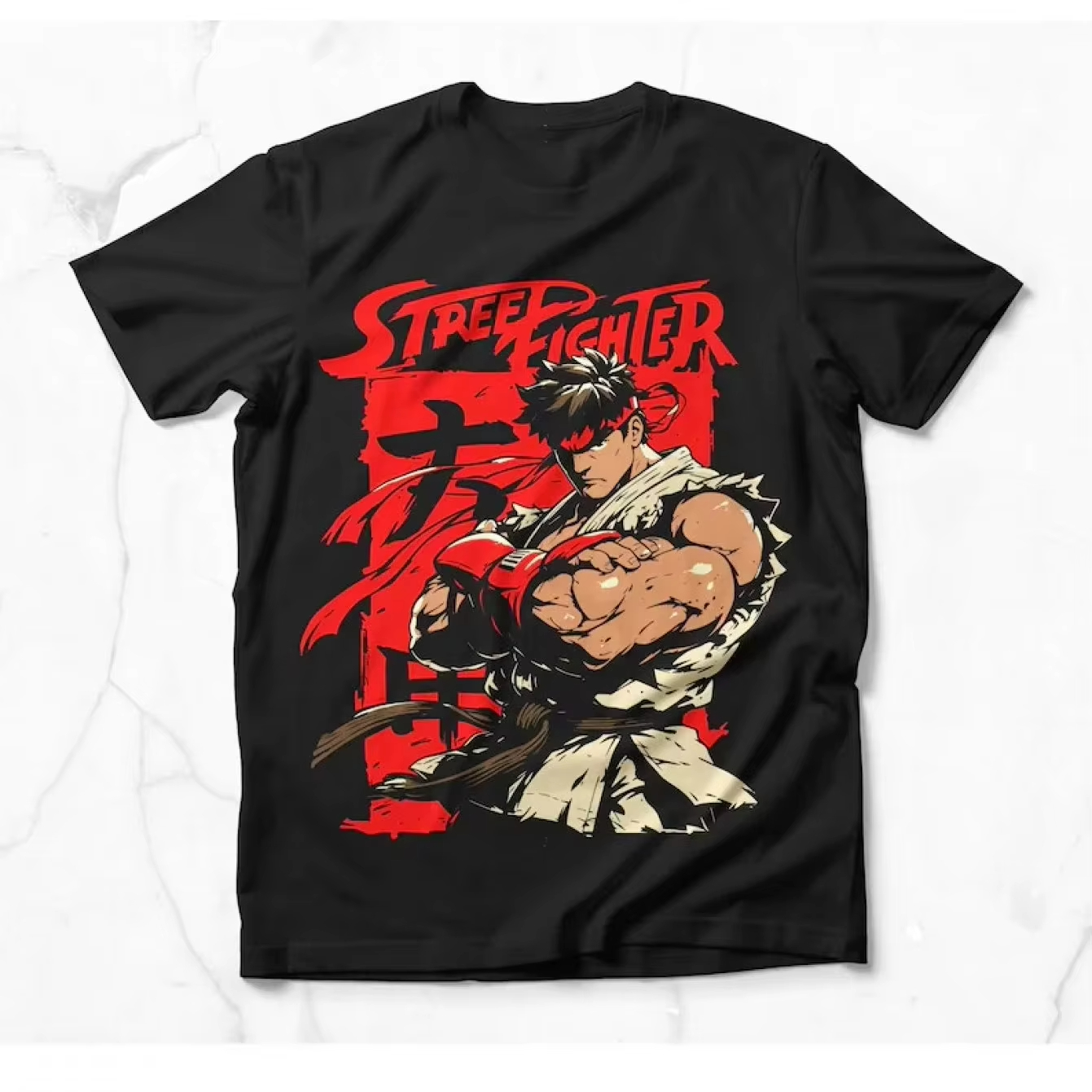 Retro Gaming Icons - Fashion Men's T-shirt 2026 Street Fighter