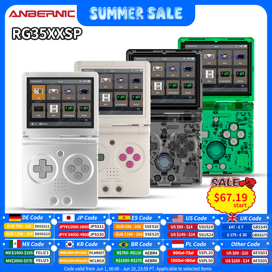 Retro Gaming Mobile - Anbernic RG35XXSP Retro Flip Handheld Game