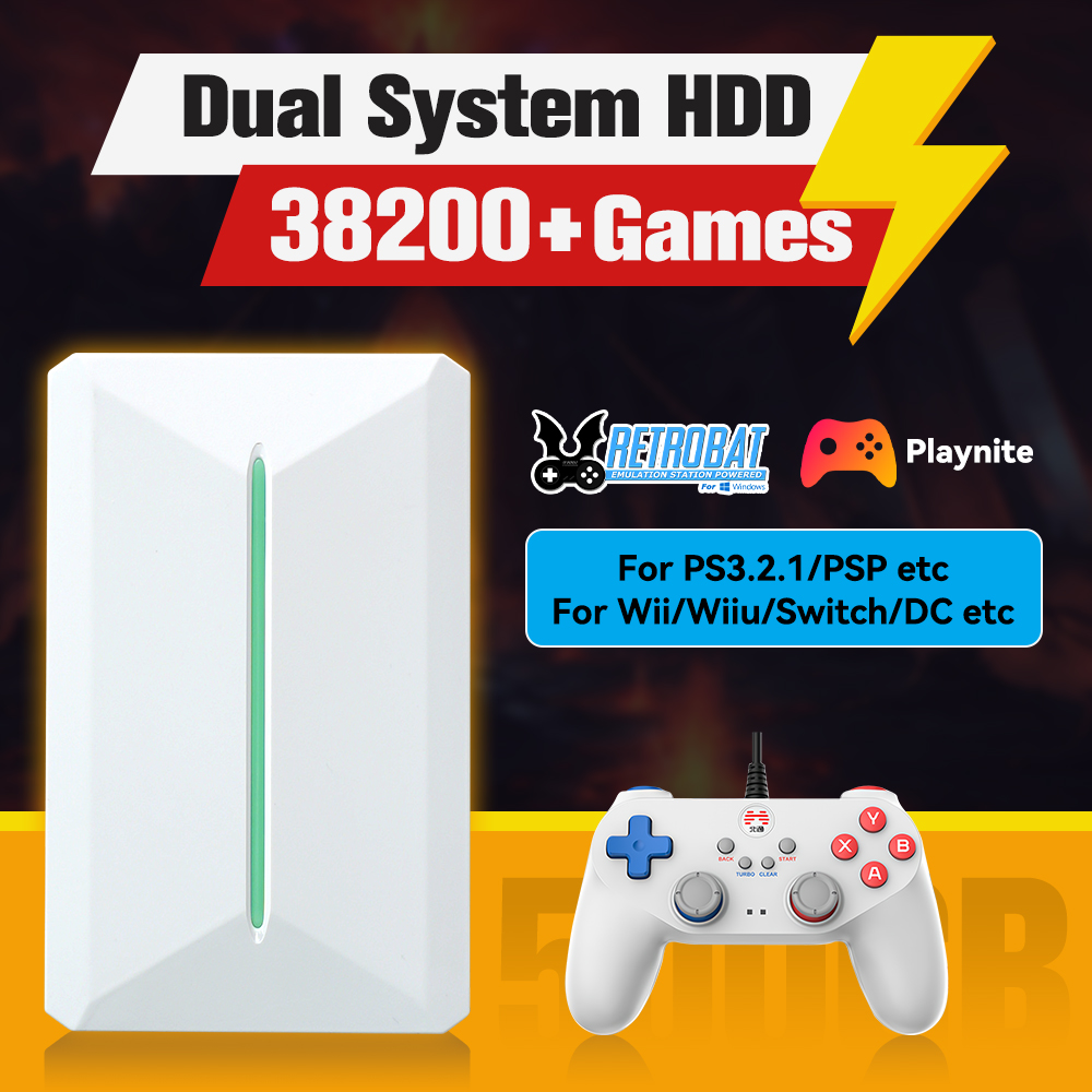 Retro Gaming Download - Retrobat＆Playnite System HDD Retro Game Console