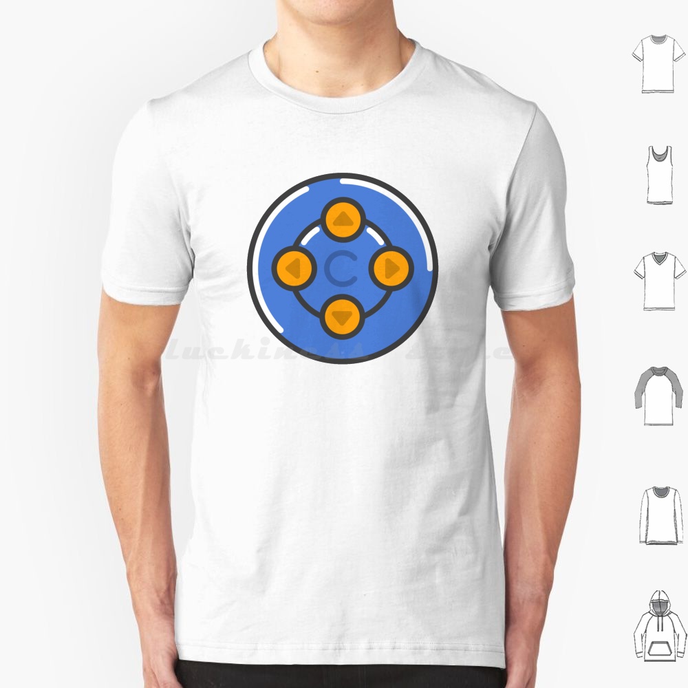 Retro Gaming Icons - N64 Controller Icon T Shirt Cotton