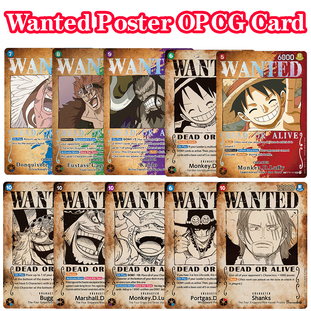 Retro Game Card - ONE PIECE Retro Wanted Poster Style
