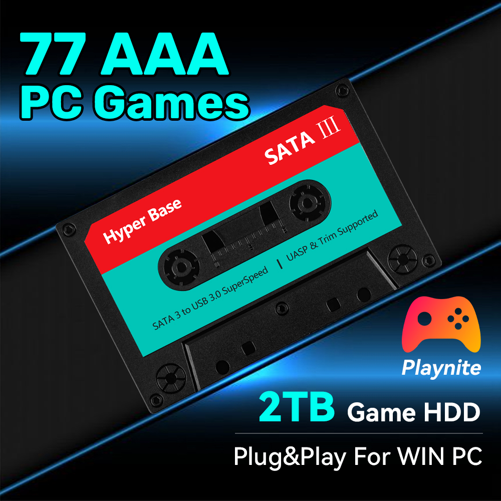 Retro Gaming Download - 2TB Game Hard Drive With 77
