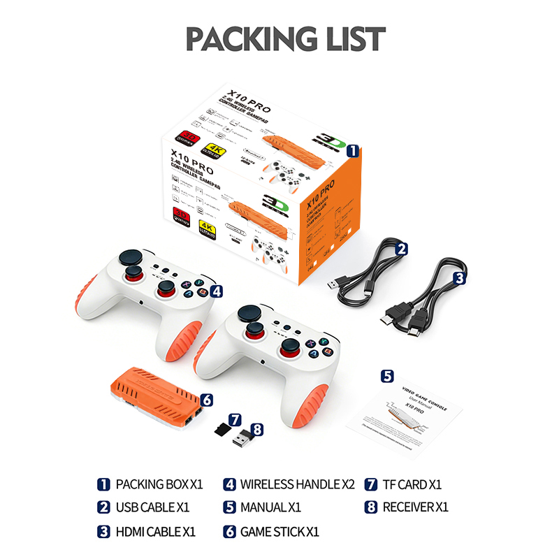 X10 PRO Wireless Game Stick Re - Retro Gaming Hdmi Stick reseña y precio