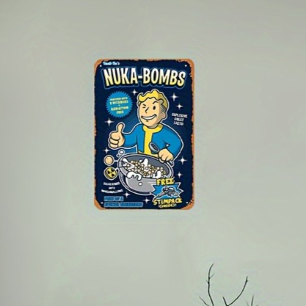 Vault-Tec Nuka-Bombs Metal Wal - Retro Gaming Vault reseña y precio