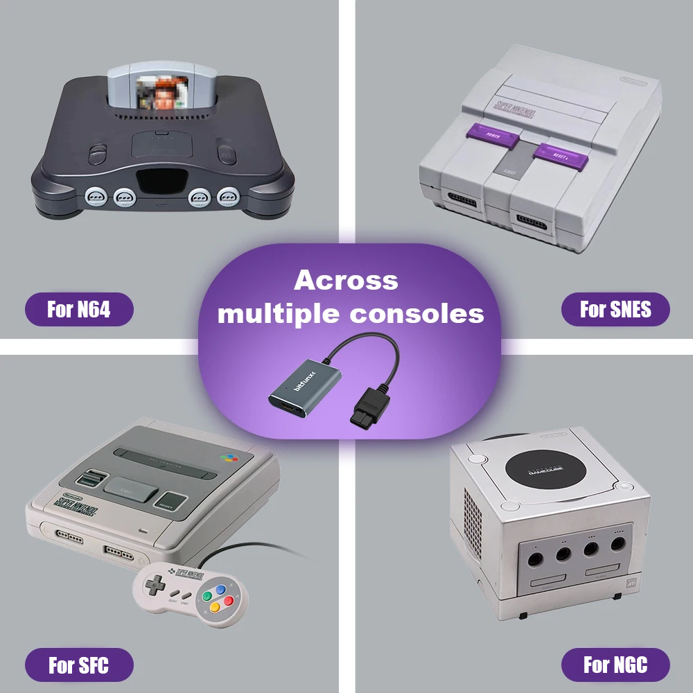Bitfunx 720P Svideo / AV To HD - Retro Gaming Box reseña y precio
