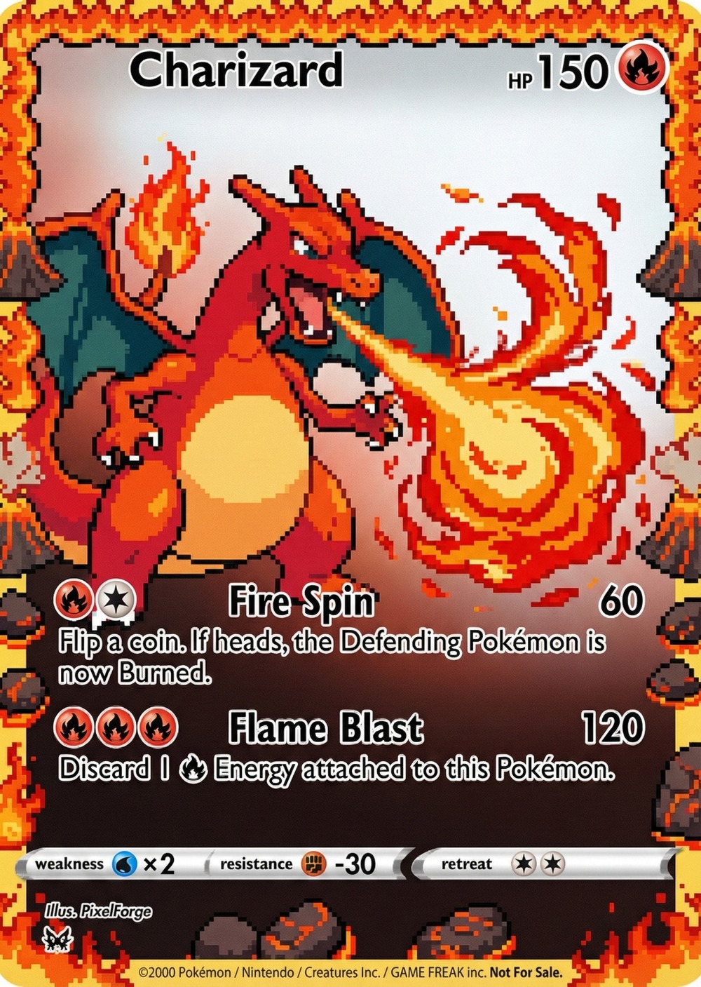 5Pcs Pokemon Cards Charizard G - Retro Game Card reseña y precio