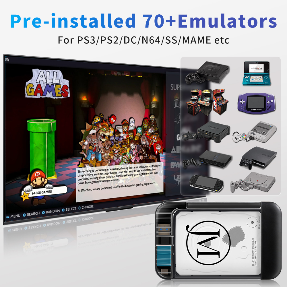 RETROBAT Portable 500G Gaming  - Retro Gaming Download reseña y precio