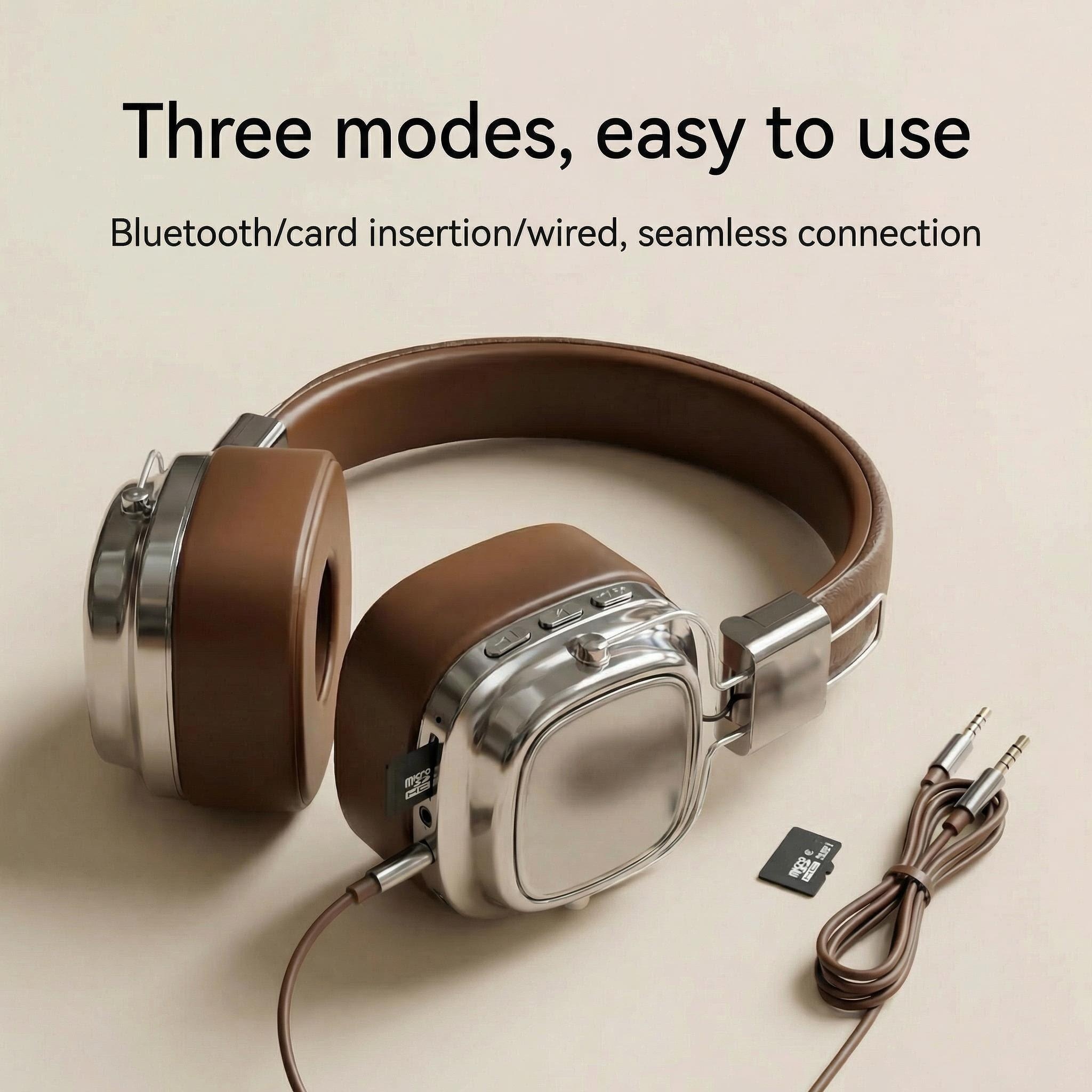 Retro Leather Over-ear Headpho - Retro Gaming Mobile reseña y precio