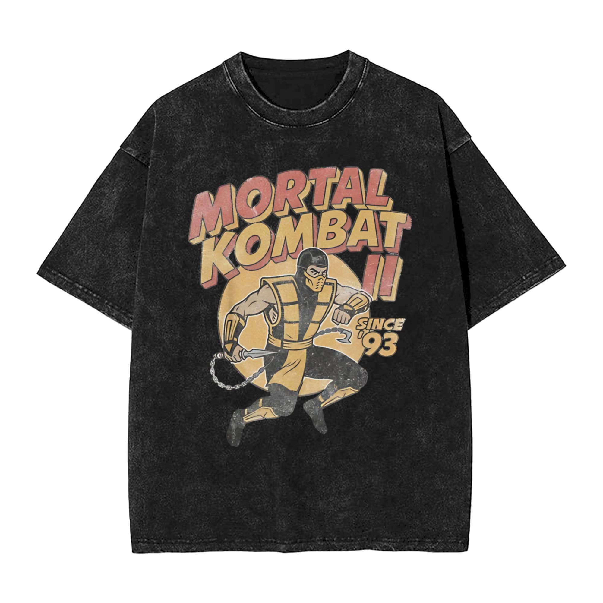 Washed T Shirt Mortal Kombat I - Retro Gaming Icons reseña y precio