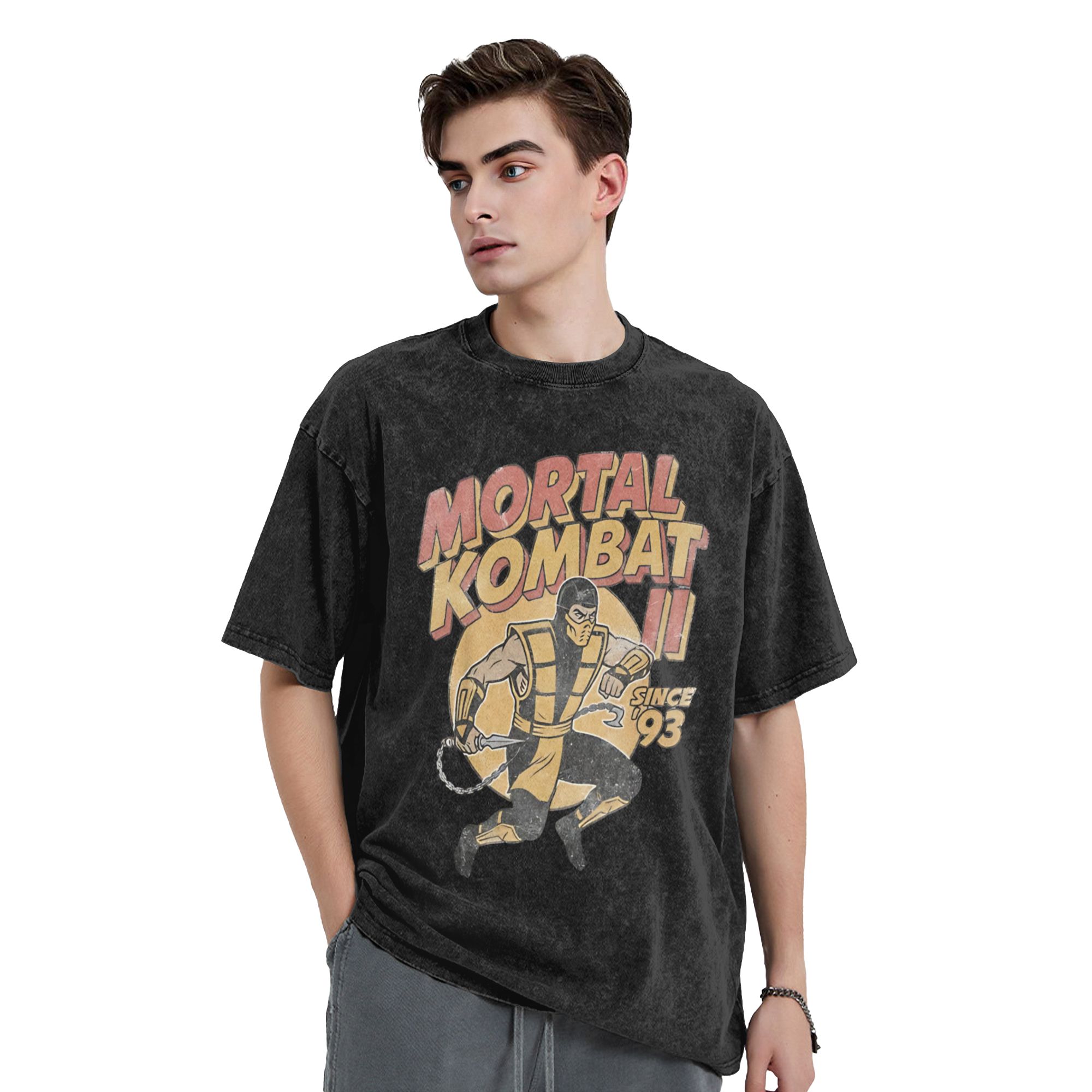 Washed T Shirt Mortal Kombat I - Retro Gaming Icons reseña y precio