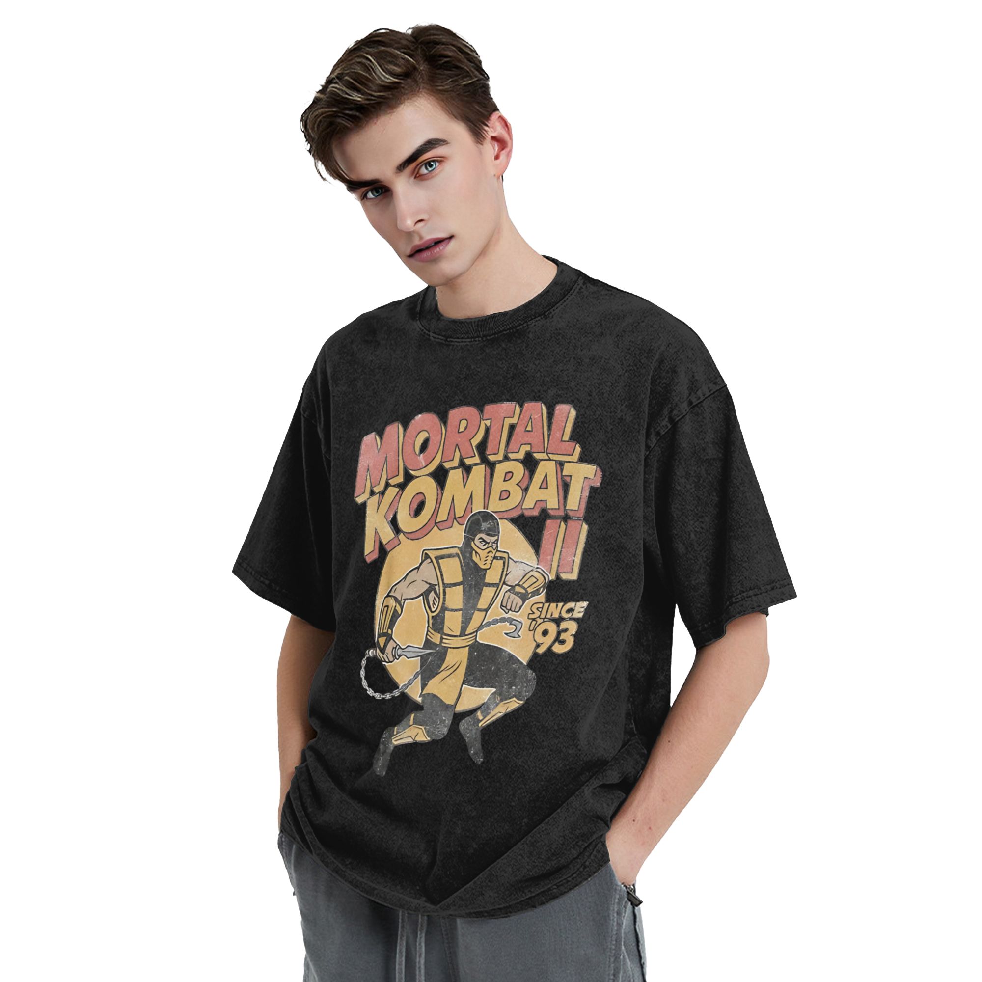 Washed T Shirt Mortal Kombat I - Retro Gaming Icons reseña y precio