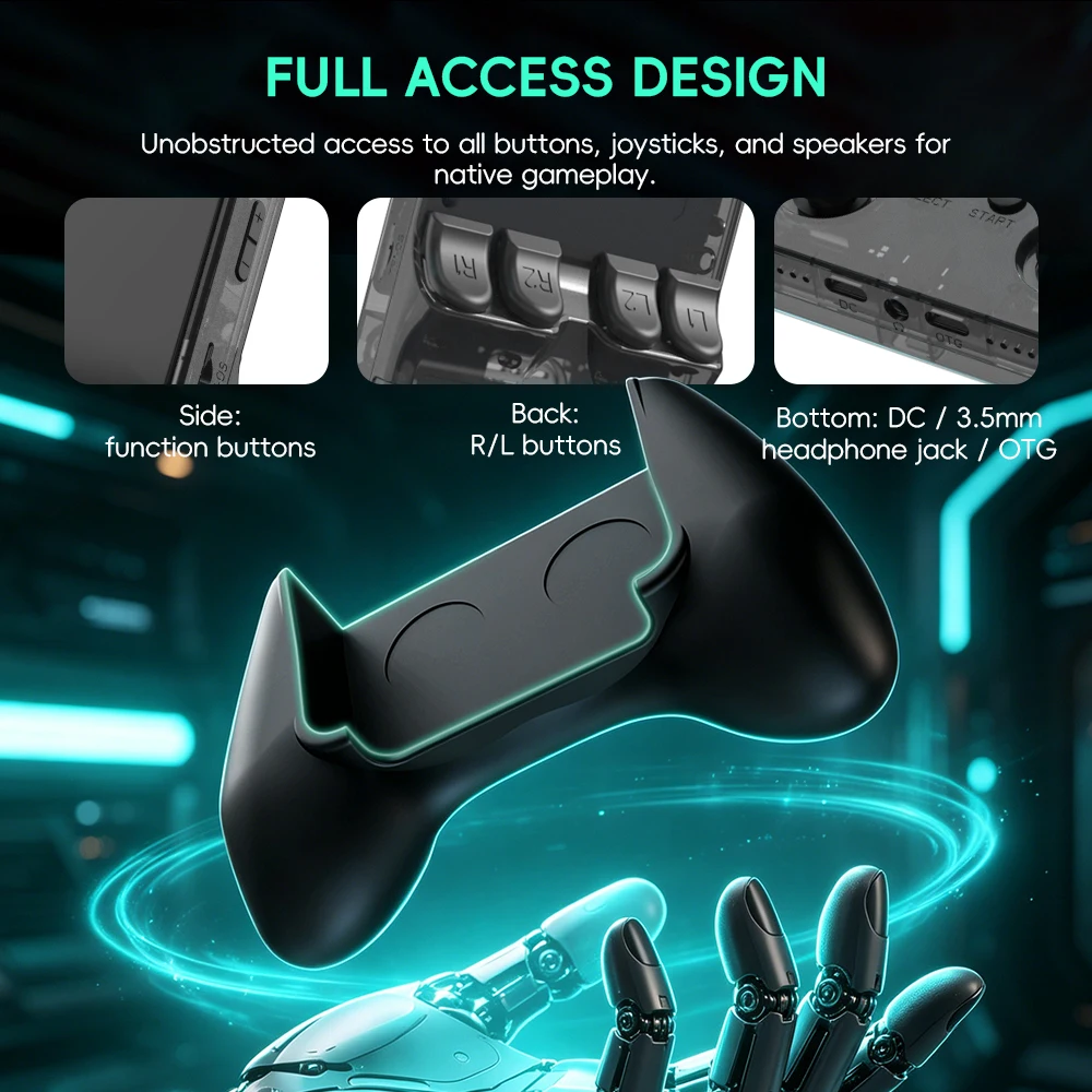 Data Frog R36S Game Grip Ergon - Retro Gaming Download reseña y precio
