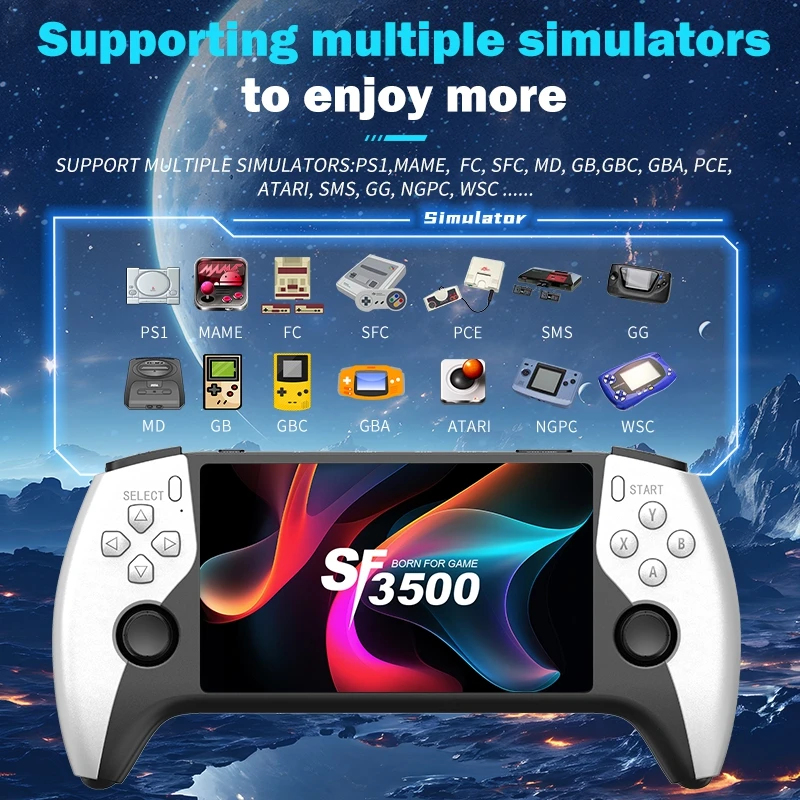 SF3500 Retro Handheld Game Con - Retro Gaming Download reseña y precio