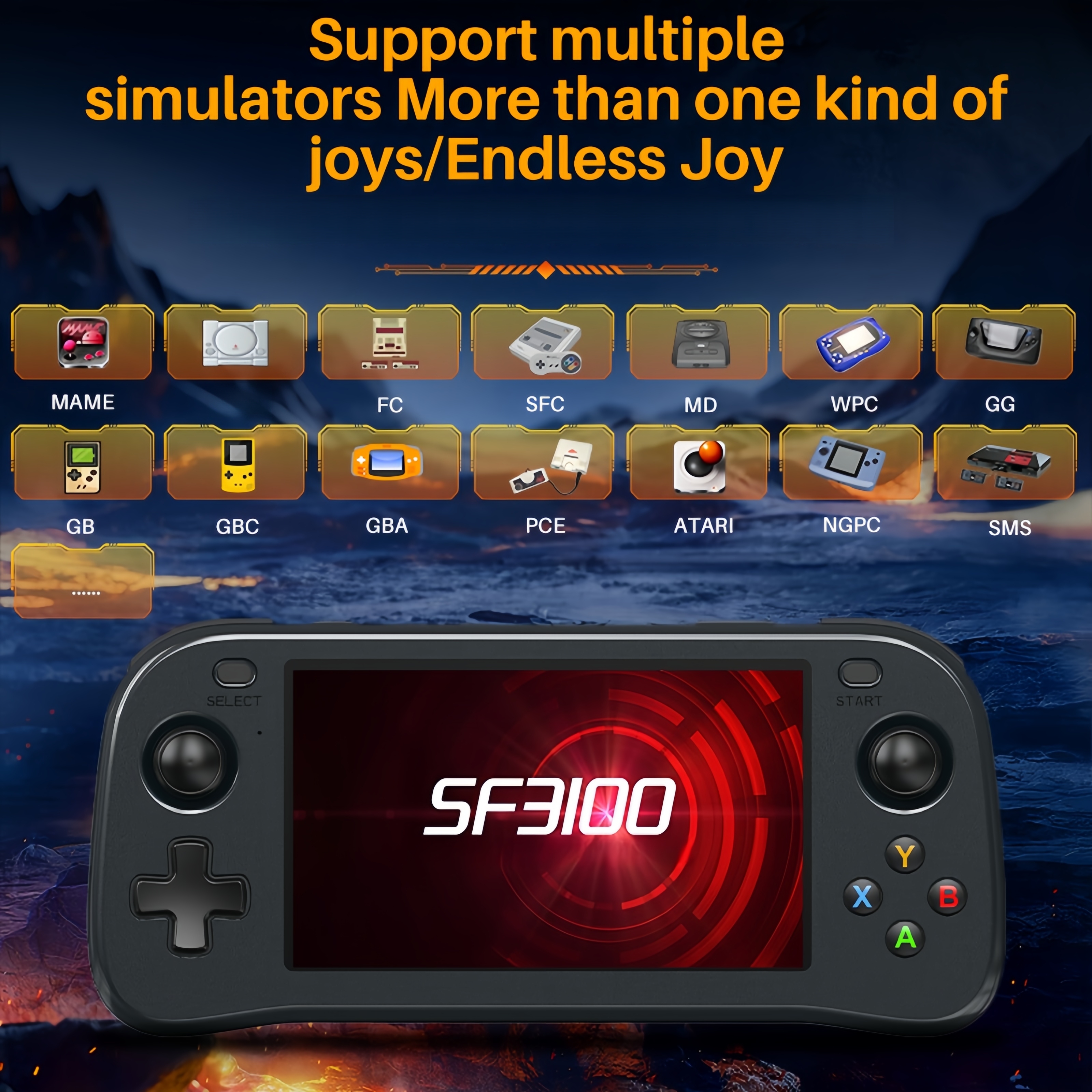 SF3100 Portable Handheld Game  - Retro Gaming Download reseña y precio