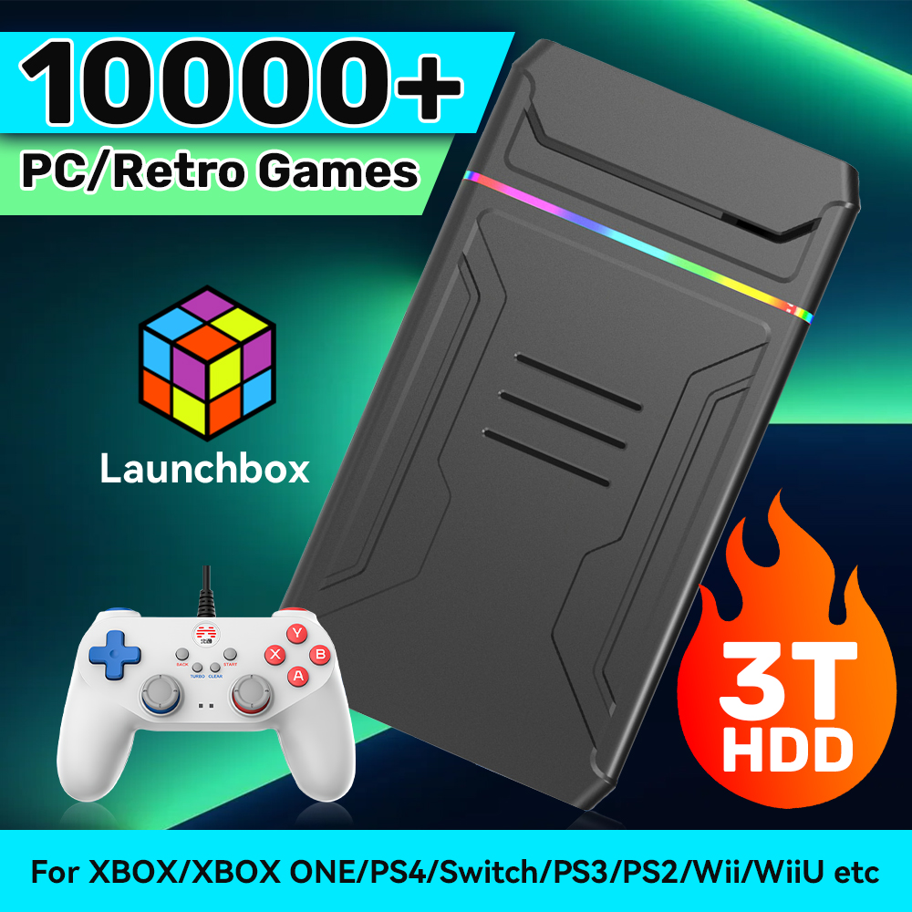 3TB Gaming Hard Drive With 100 - Retro Gaming Xbox One reseña y precio