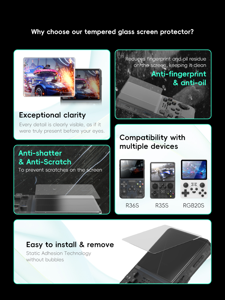 DATA FROG Tempered Glass Scree - Retro Gaming Download reseña y precio