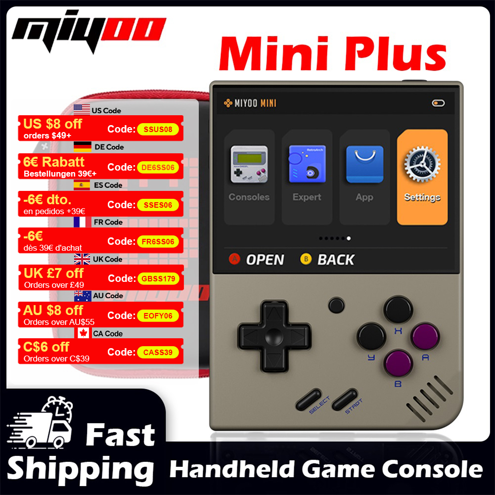 MIYOO Mini Plus Handheld Game  - Retro Gaming Download reseña y precio